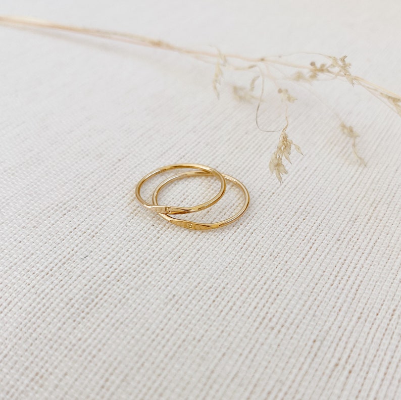 MICRO SIGNET ring, gold signet ring, custom letter ring, gold initial ring, monogram gold ring, custom signet ring, gold ring gift for her image 6