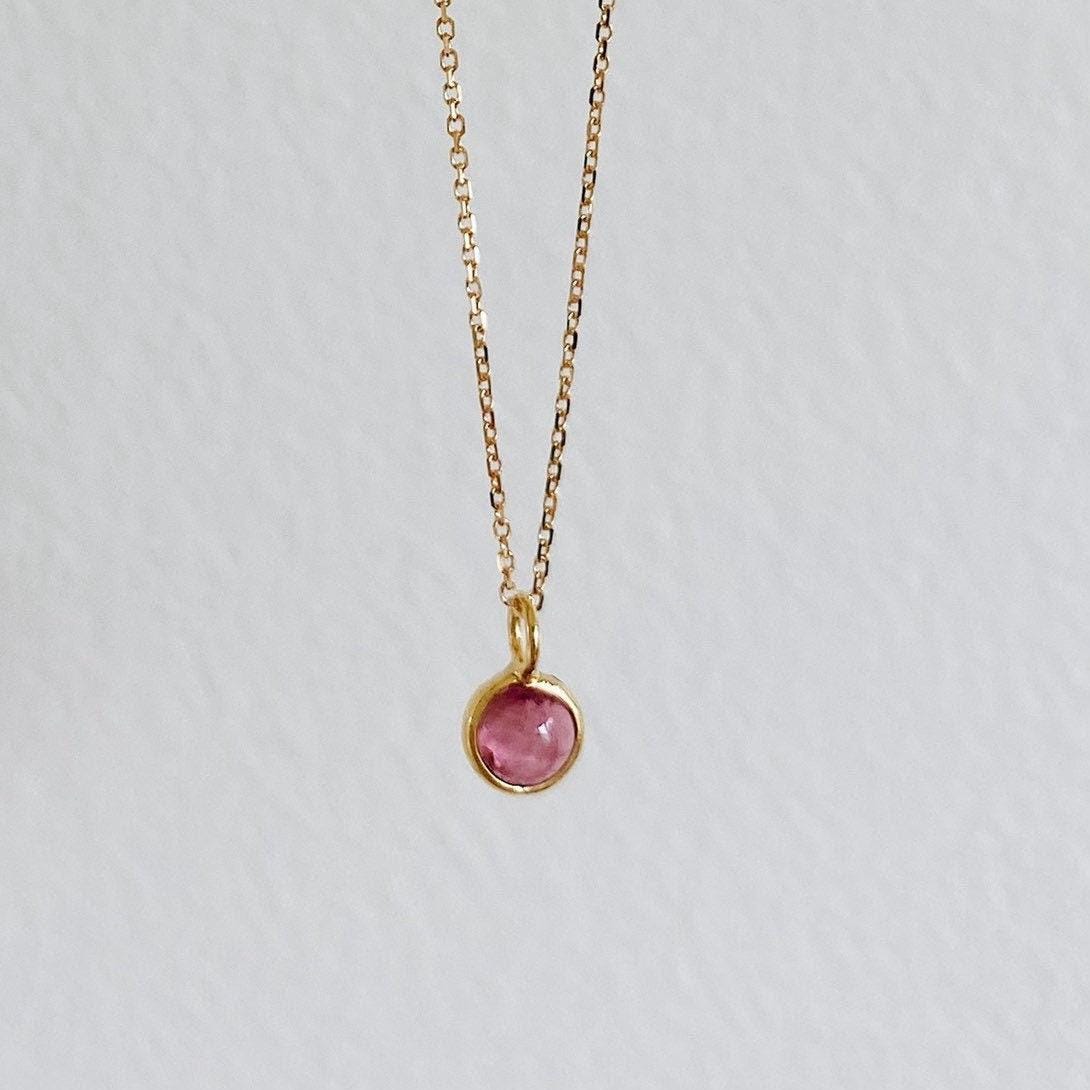 ★ROSEMONT★ [Rosemont] 14K necklace La Vie En Rose RS1433 LA VIE En ROSE, Tourmaline Necklace, Tiny Pink Tourmaline