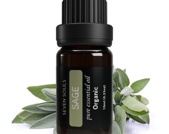 Sage Organic Essential oil (From Spain) Purification | Protection | Clarity | Wisdom / GC-MS Method