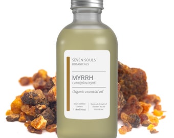 MYRRH Organic Essential Oil - Wildcrafted Rich Resin -BULK 4OZ / 8Oz