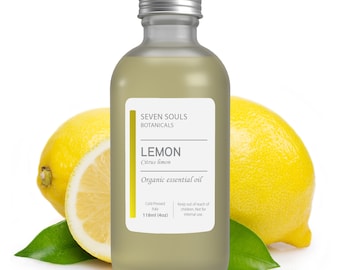 LEMON Organic Essential Oil - BULK 4OZ / 8Oz