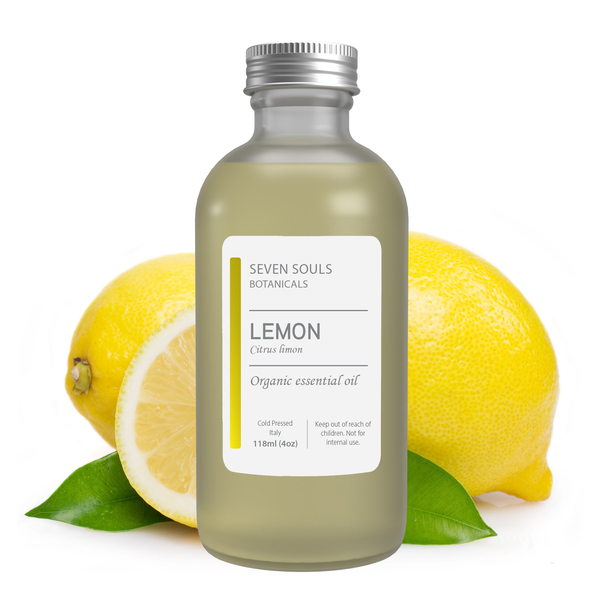 Viva Doria 100% Pure Lemon Essential Oil, Undiluted, Food Grade, Southwest - USA Lemon Oil, 118 ml (4 fl oz)