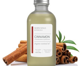 CINNAMON Organic Essential Oil - BULK 4OZ / 8Oz