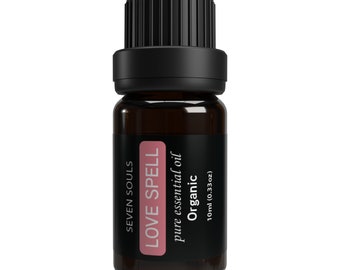 Seven Souls - LOVE SPELL Organic Essential Oil Blend - Honey/Rose Petals/Sandalwood/Pheromones