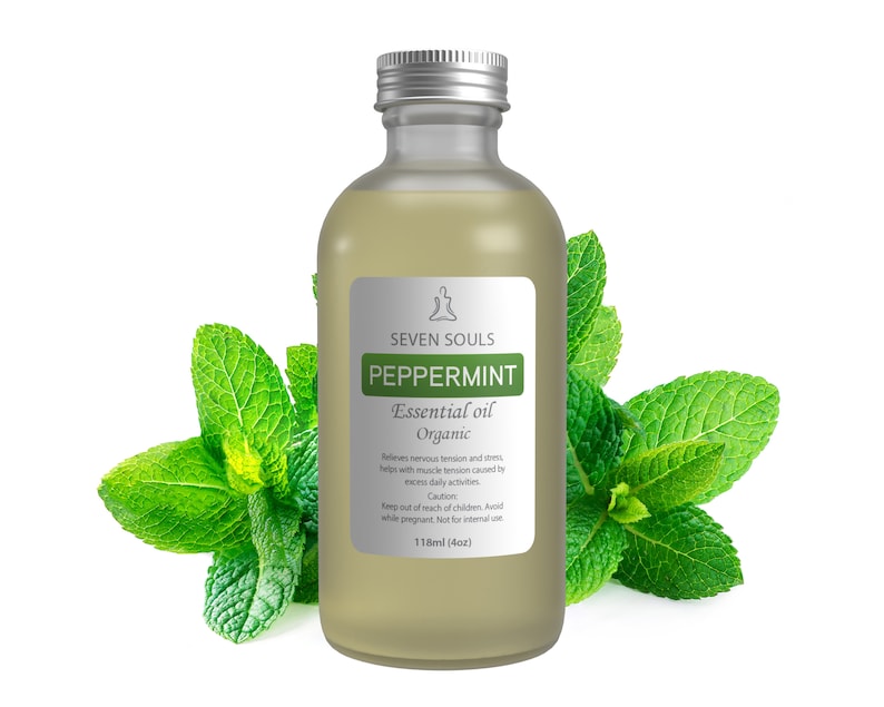 PEPPERMINT Organic Essential Oil BULK 4OZ / 8oz Etsy