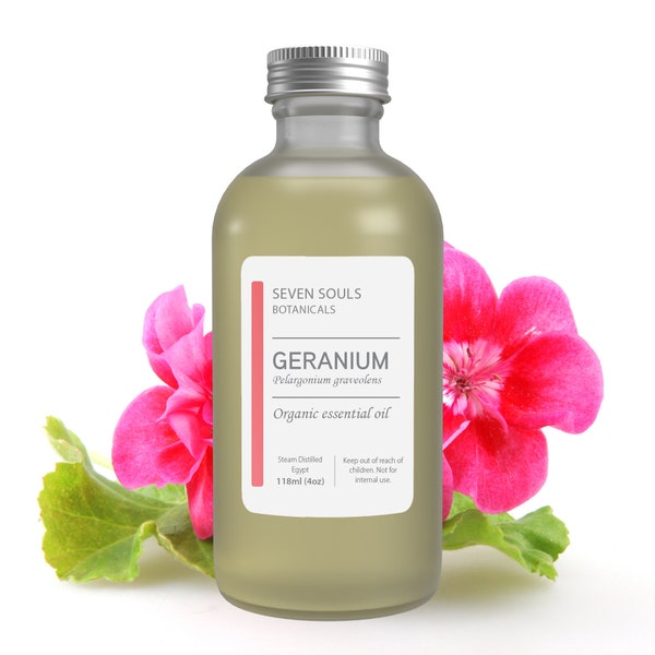 Geranium, Egypt - Organic Essential Oil, Natural Perfumery, Aromatherapy, Massage.