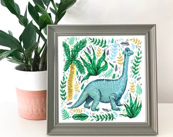 Square Print | Diplodocus