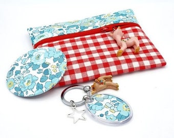 Mini Liberty kit with mirror and key ring