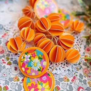 Décorations D'anniversaire D'automne, Orange, Jaune, Marron, Décorations De Fête En Papier, éventails En Papier, Pompons, Cercles, Guirlande De Pois, Bannière « Happy Birthday » Pour Récolte D'automne