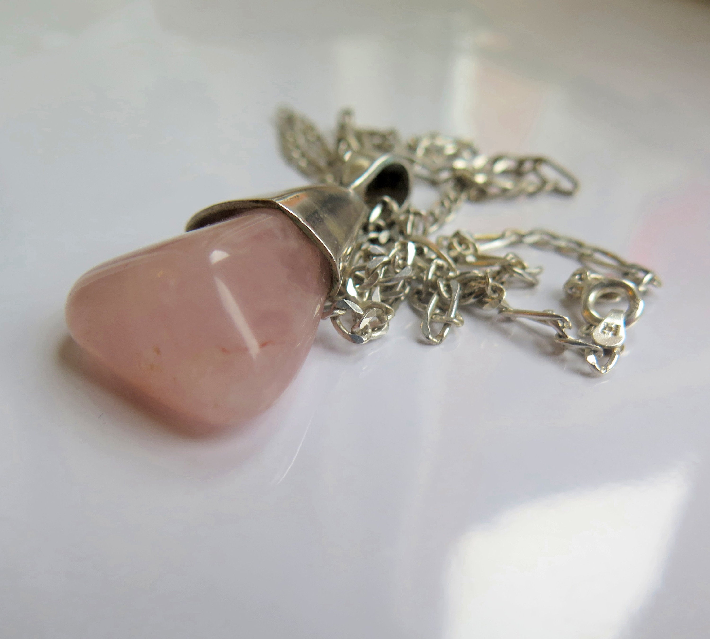 Chaîne Collier Vintage En Argent Massif 925 - 22,84g, Signée, Bijou Ancien En Argent Sterling - Occasion