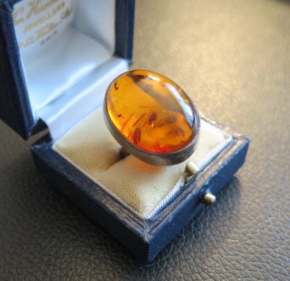 Vintage Gemstone Ring Solid Sterling Silver 925 A… - image 6