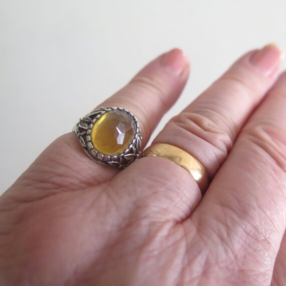 Vintage Solid Sterling Silver Leaf Berry Design B… - image 3