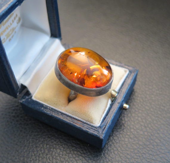 Vintage Gemstone Ring Solid Sterling Silver 925 A… - image 3