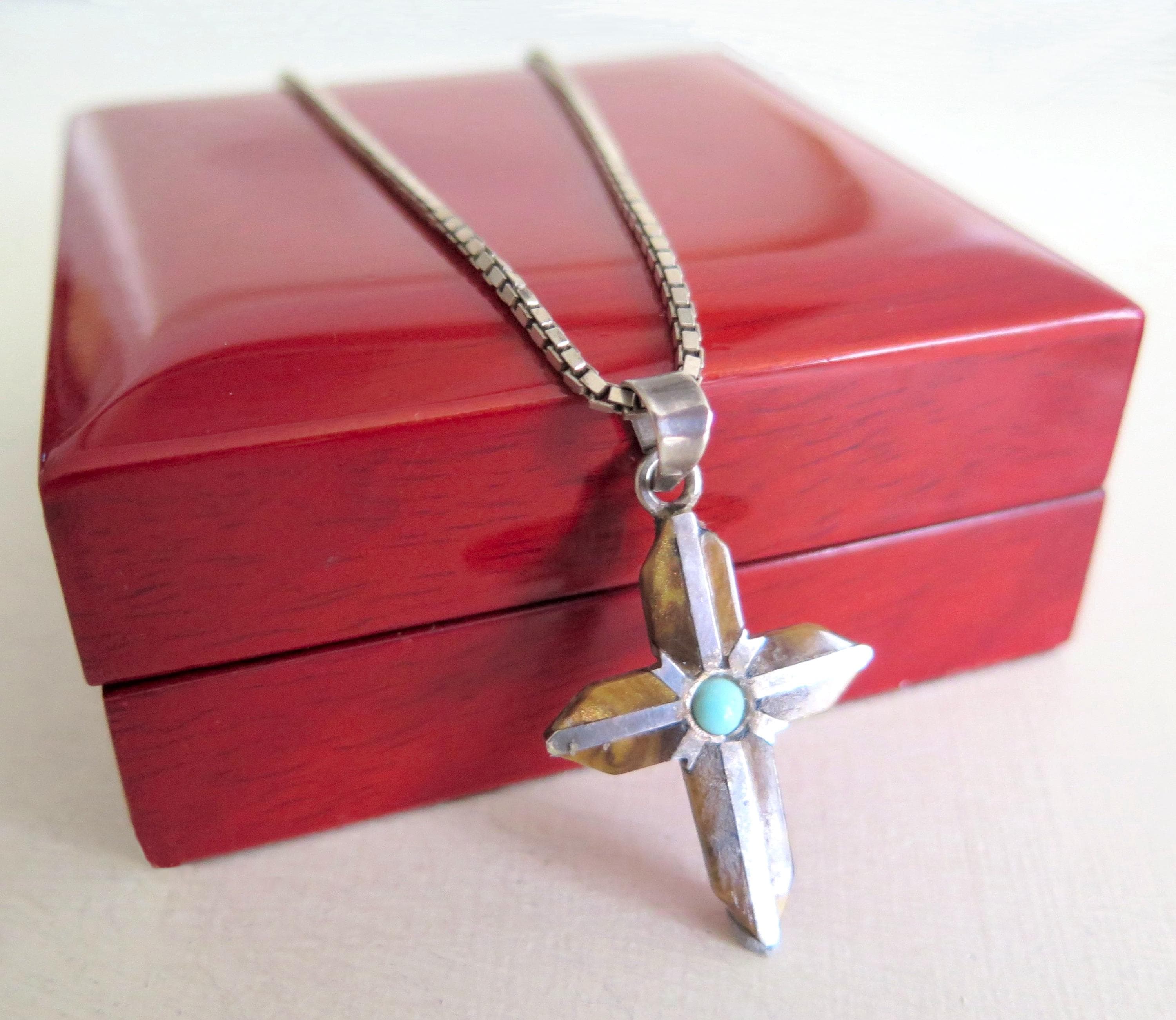 Mexican silver taxco cross necklace - Etsy 日本