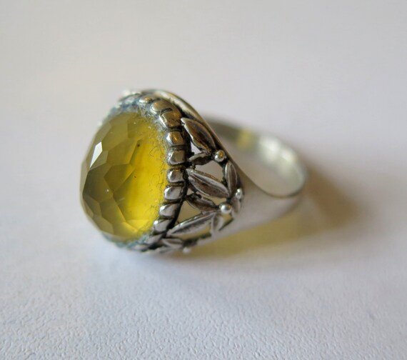 Vintage Solid Sterling Silver Leaf Berry Design B… - image 7