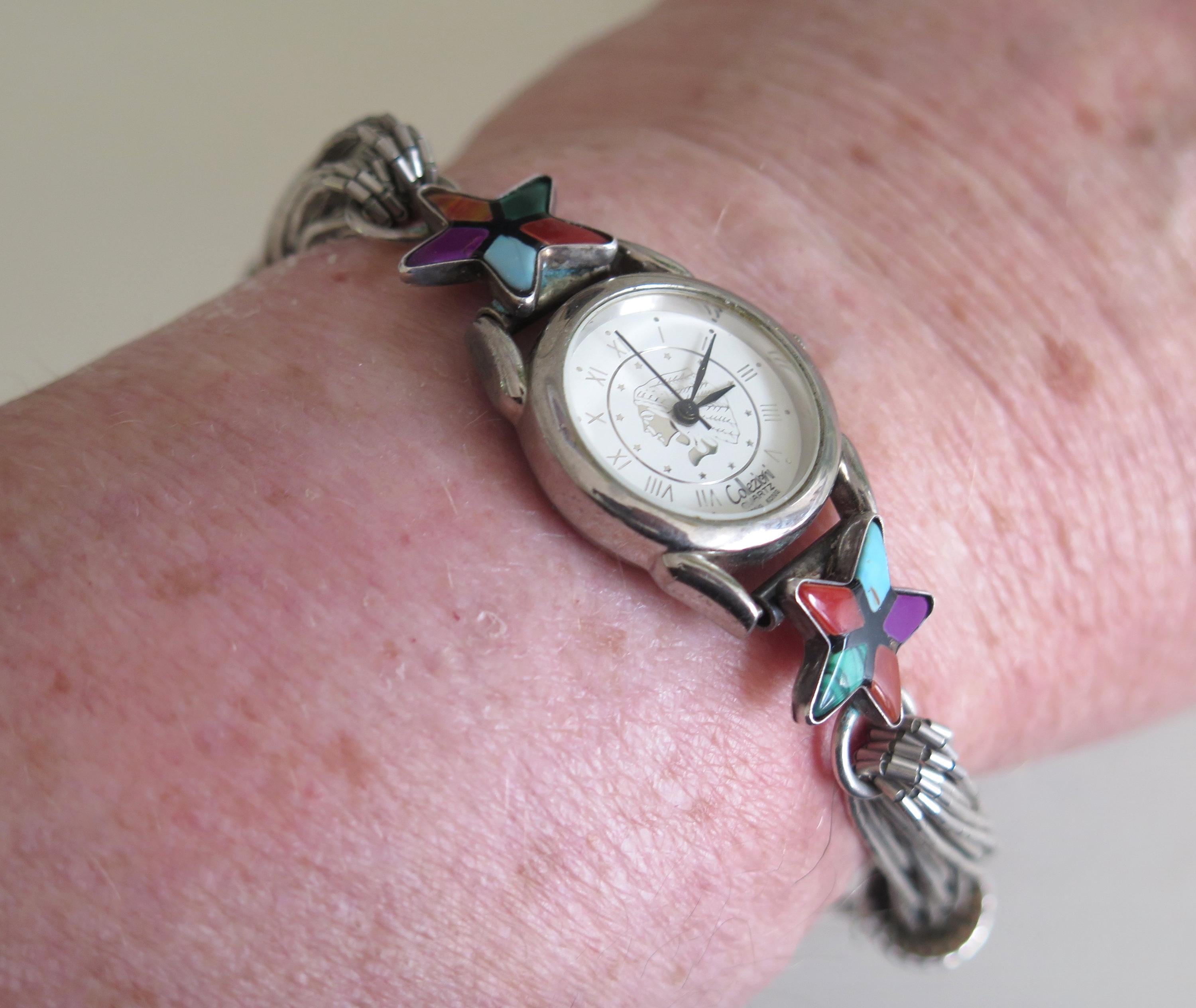 Vintage Heavy 24.9g Sterling Silver Quartz Multi Strand Vintage Heavy 24.9g Sterling Silver Quartz Multi Strand