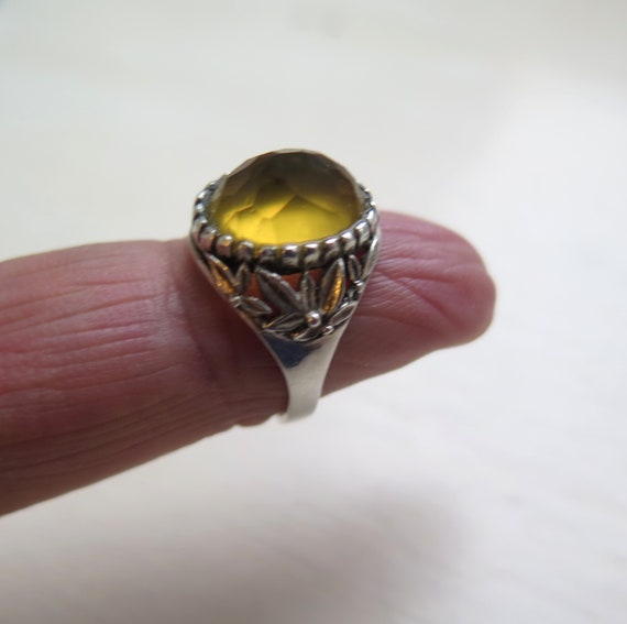 Vintage Solid Sterling Silver Leaf Berry Design B… - image 6