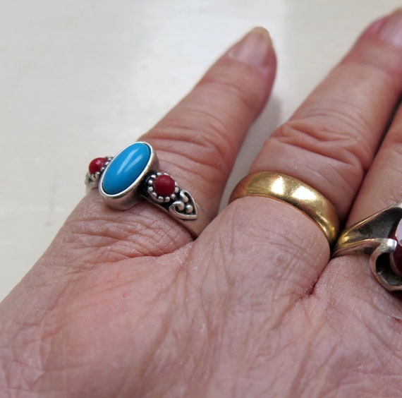 Vintage Signed Solid Sterling Silver Carolyn Poll… - image 4