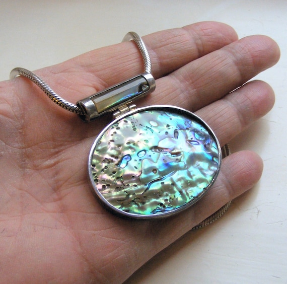 Vintage silver coloured hinged - Gem