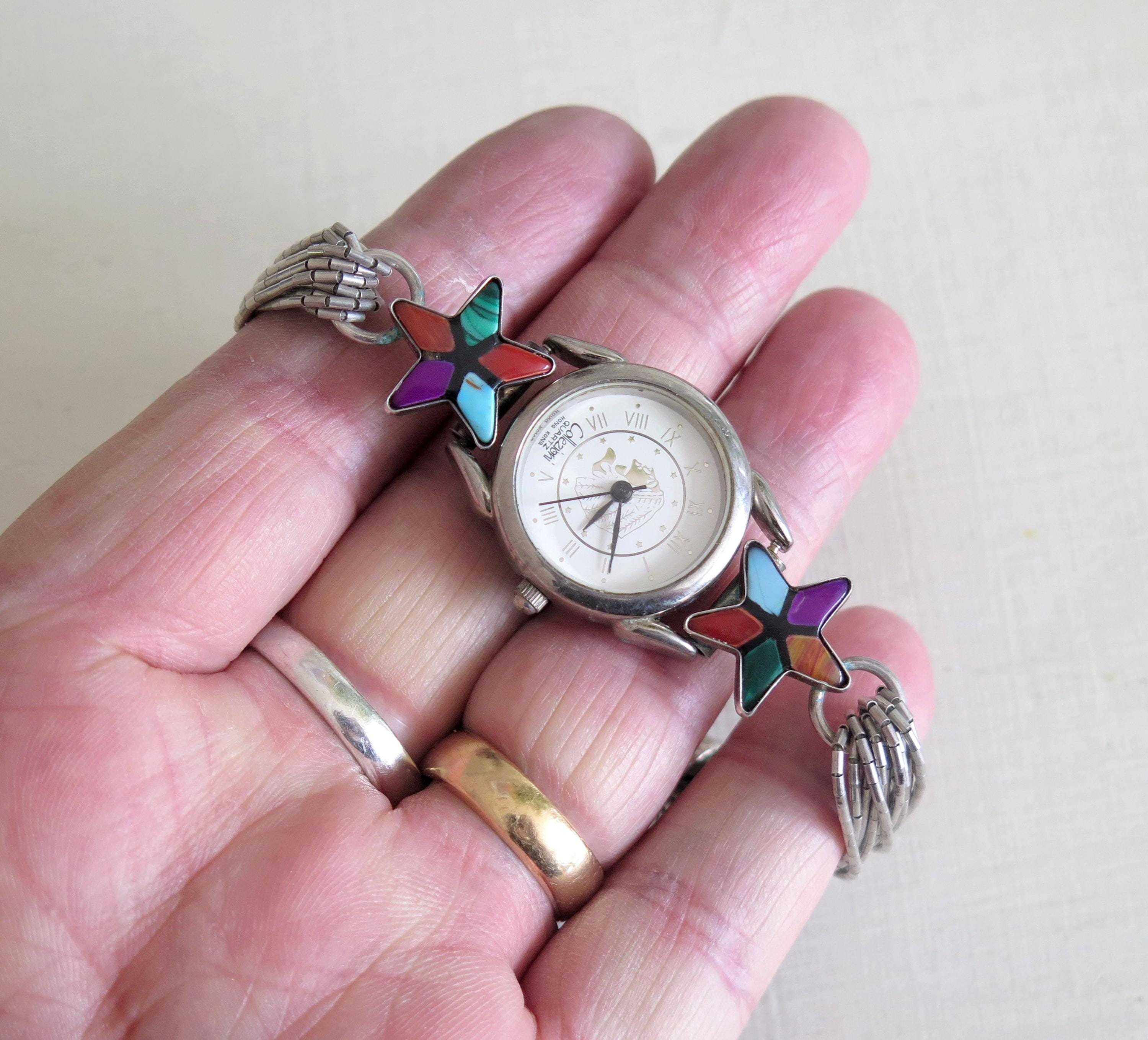 Vintage Heavy 24.9g Sterling Silver Quartz Multi Strand Vintage Heavy 24.9g Sterling Silver Quartz Multi Strand