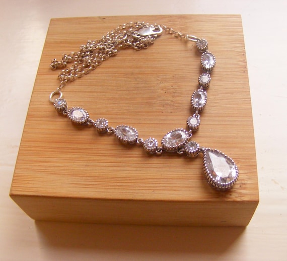 Vintage Solid Sterling Silver 925 Bezel Rolo Chai… - image 1