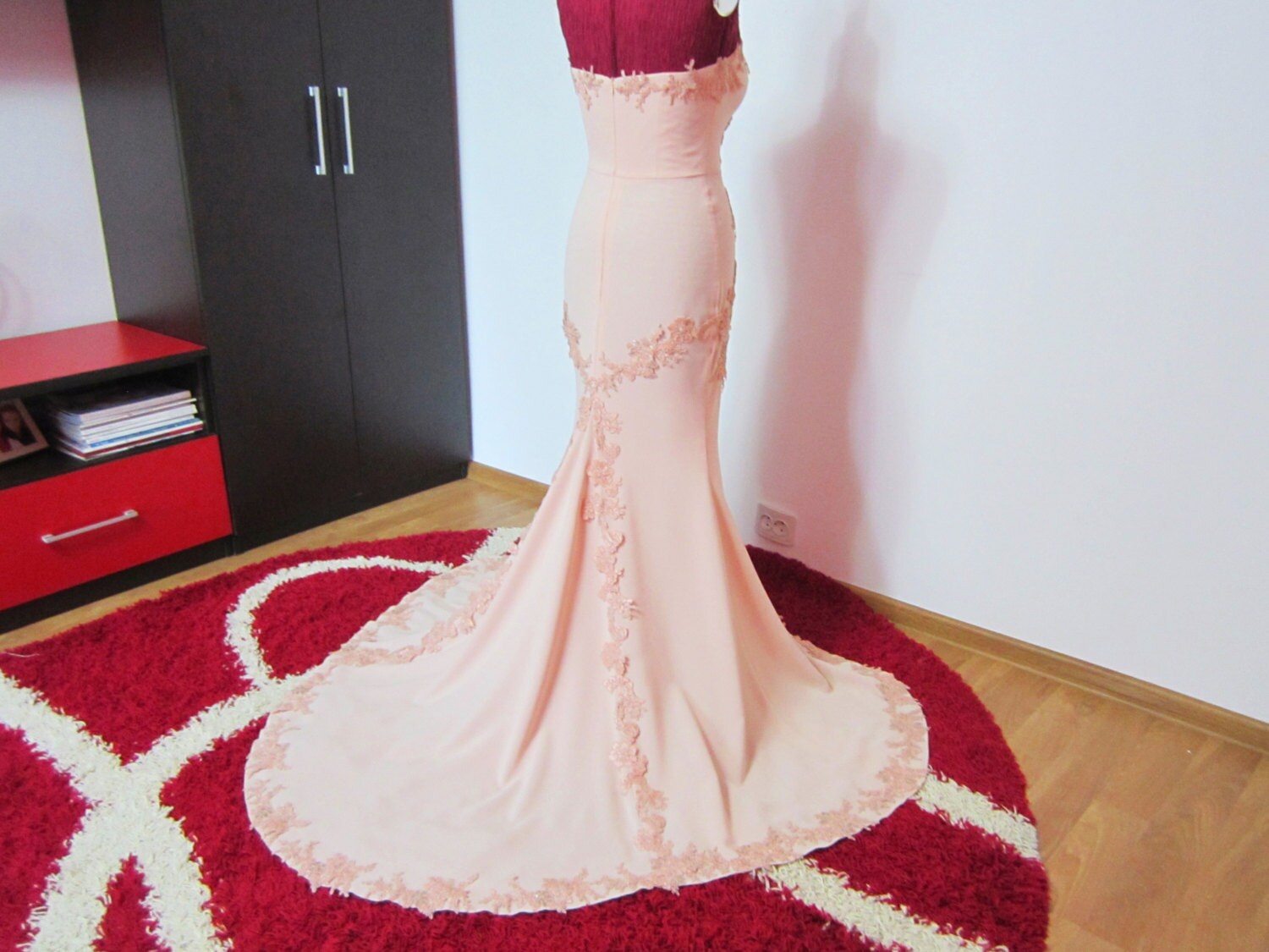 Strapless Bodycon Mermaid Maxi Dress main image 0