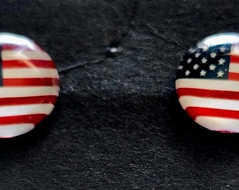 USA Flag Earrings
