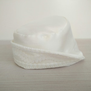 Christening bonnet, Satin bonnet, Bonnet bebe, Newborn bonnet, Christening hat, Baptism hat