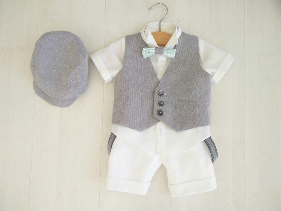 BabyBow Boys 4 Piece Christening Suit BabyBow Boys 4 Piece Christening Suit