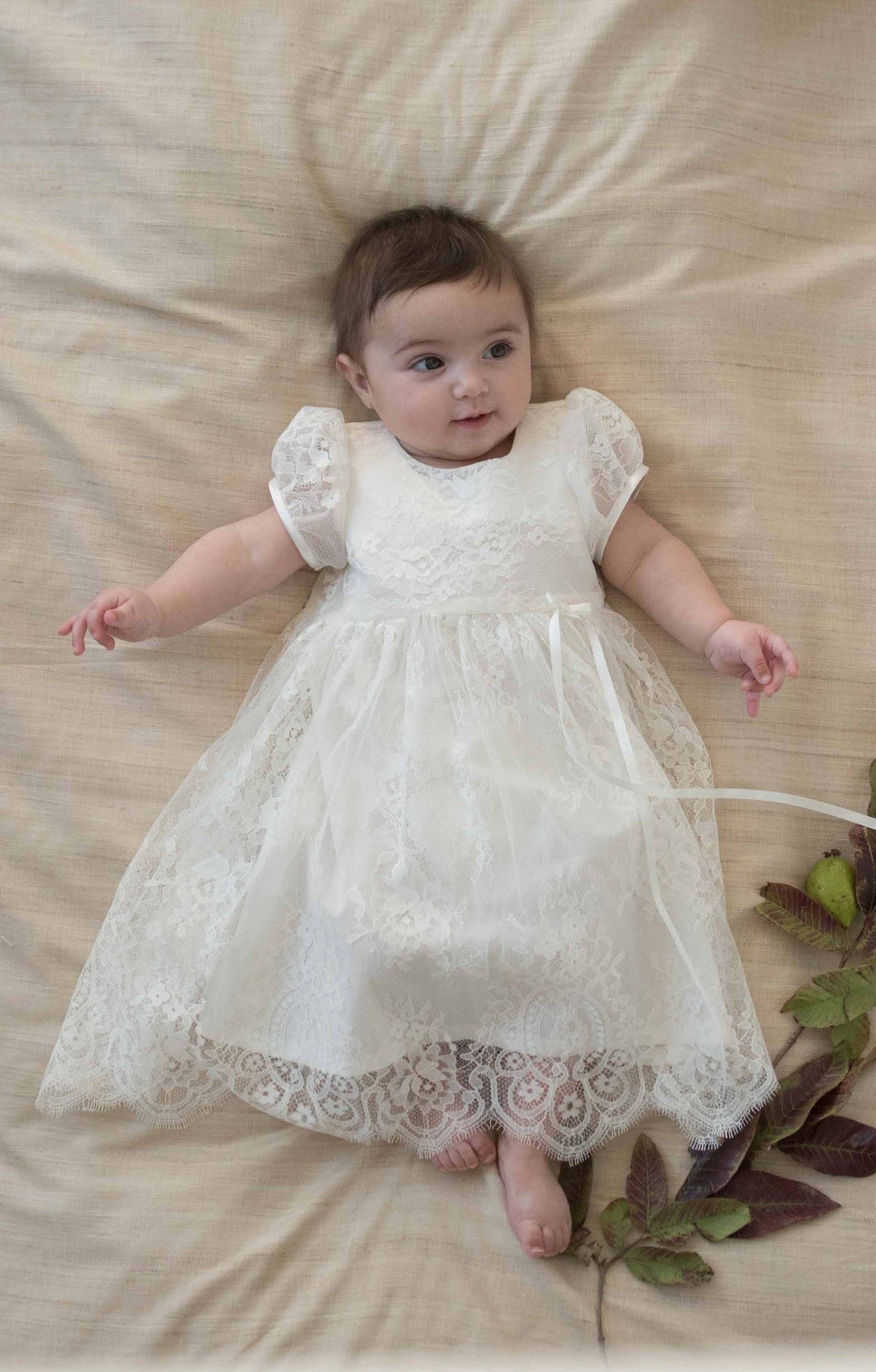 Christening Gown, Baby Girl Baptism Dress, Christening Dress, Flower