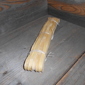 One Bundle Best Ever Super Premium Rawhide Lacing,1/4 inch by 50 Foot Long!  Steamboat Leather & Supplies.  Text or call me at 406-253-4463.