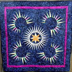 Star-Out Quilt Stunning, Handmade in the USA