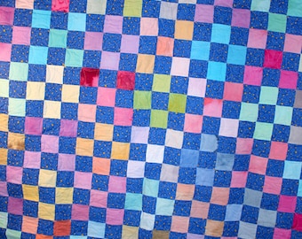 Starry Nine-Patch Quilt 69" x 78" Made in the USA