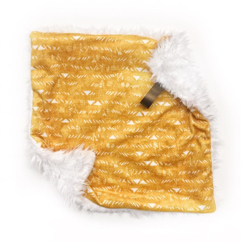 mustard baby blanket