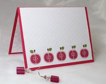 Apples, FIve Apples Note Card