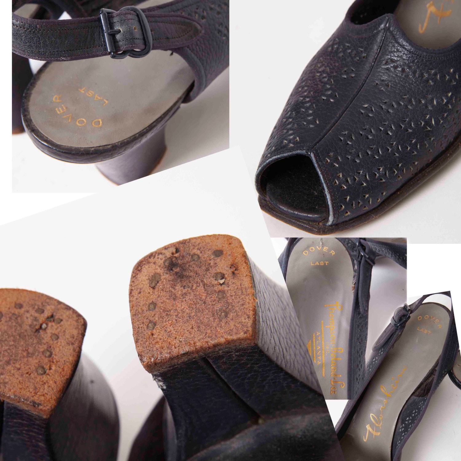 navy wedge slingbacks