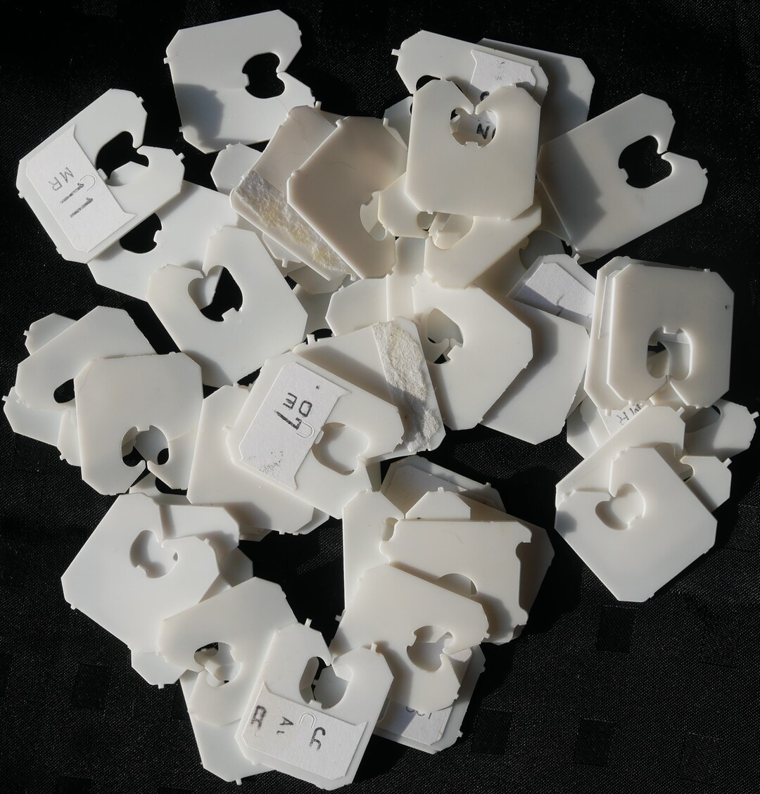 50 Pc Recycled Plastic Bread Tags for Arts Crafts Household Etsy