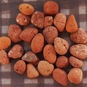 Surf Tumbled Brick Pieces, Lake Ontario Beach Find, 26 Pcs