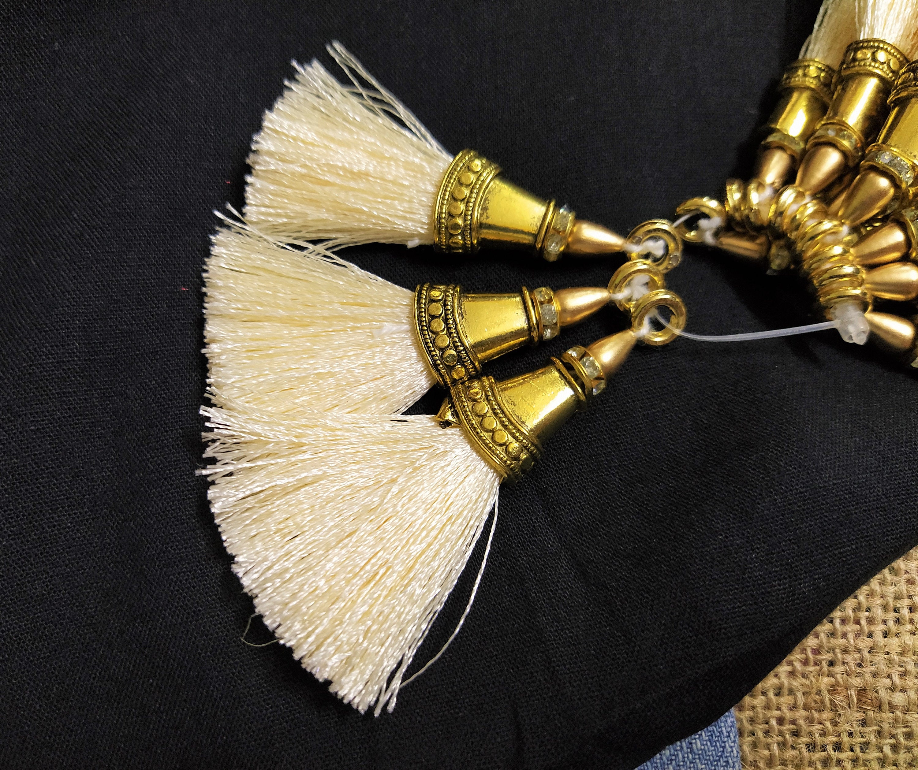 Indian Tassels Silk Mini Tassels with Bead Cap Decorative Etsy