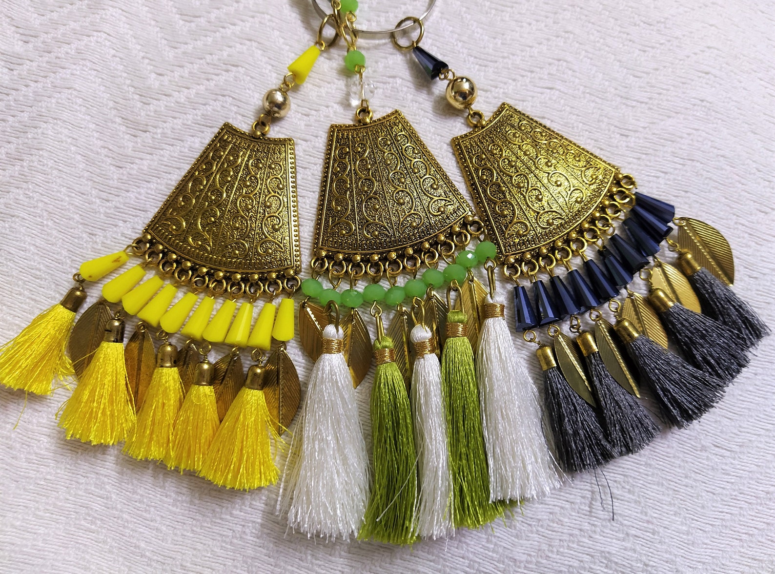 Tassels Metal Pendant Tassels Ethnic Tassels Decorative Etsy