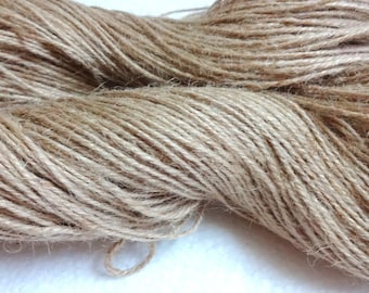 Natürliches handgesponnenes Jutegarn, Juteschnur, indischer Jutefaden, Juteschnur - für Häkeln, Stricken, Geschenkverpackungen, Basteln 500 Gramm