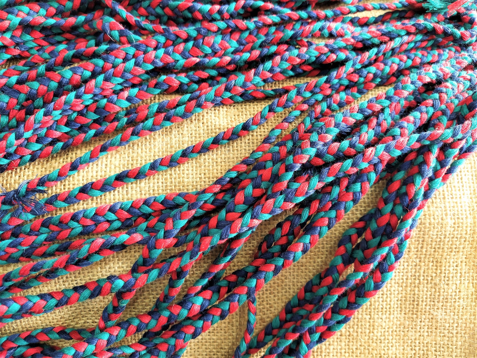 Braided Cotton Cord Cotton Ribbon 6 MM Braided Cotton Thread Etsy