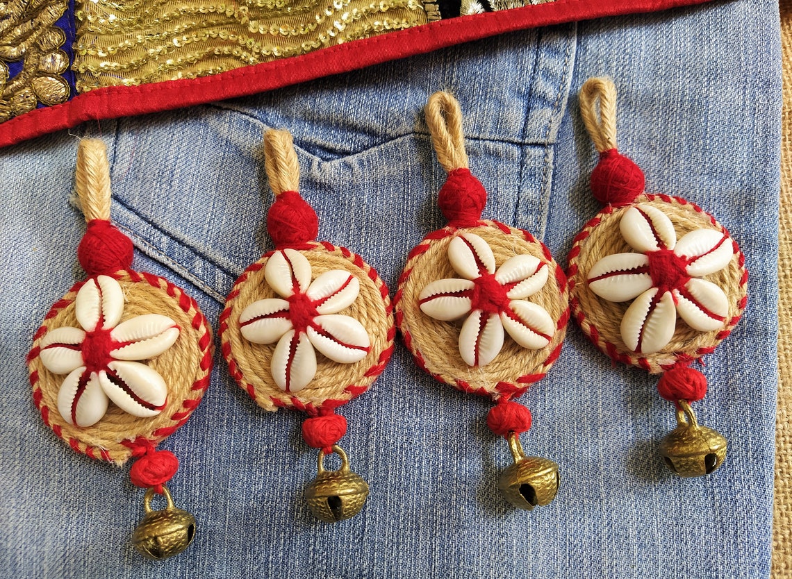 Cowrie Shell Tassels Indian Ethnic Tassels Cowrie Flower | Etsy