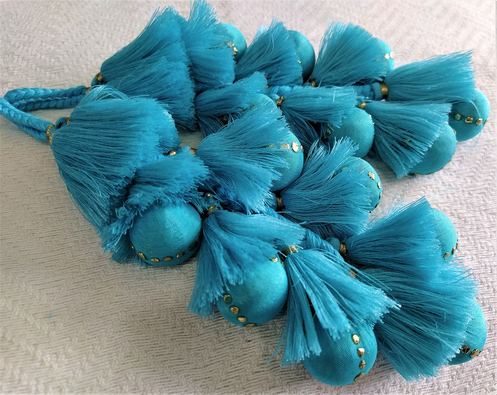 Indian Cotton Tassels Embellishment Long Tassels Decorative Etsy