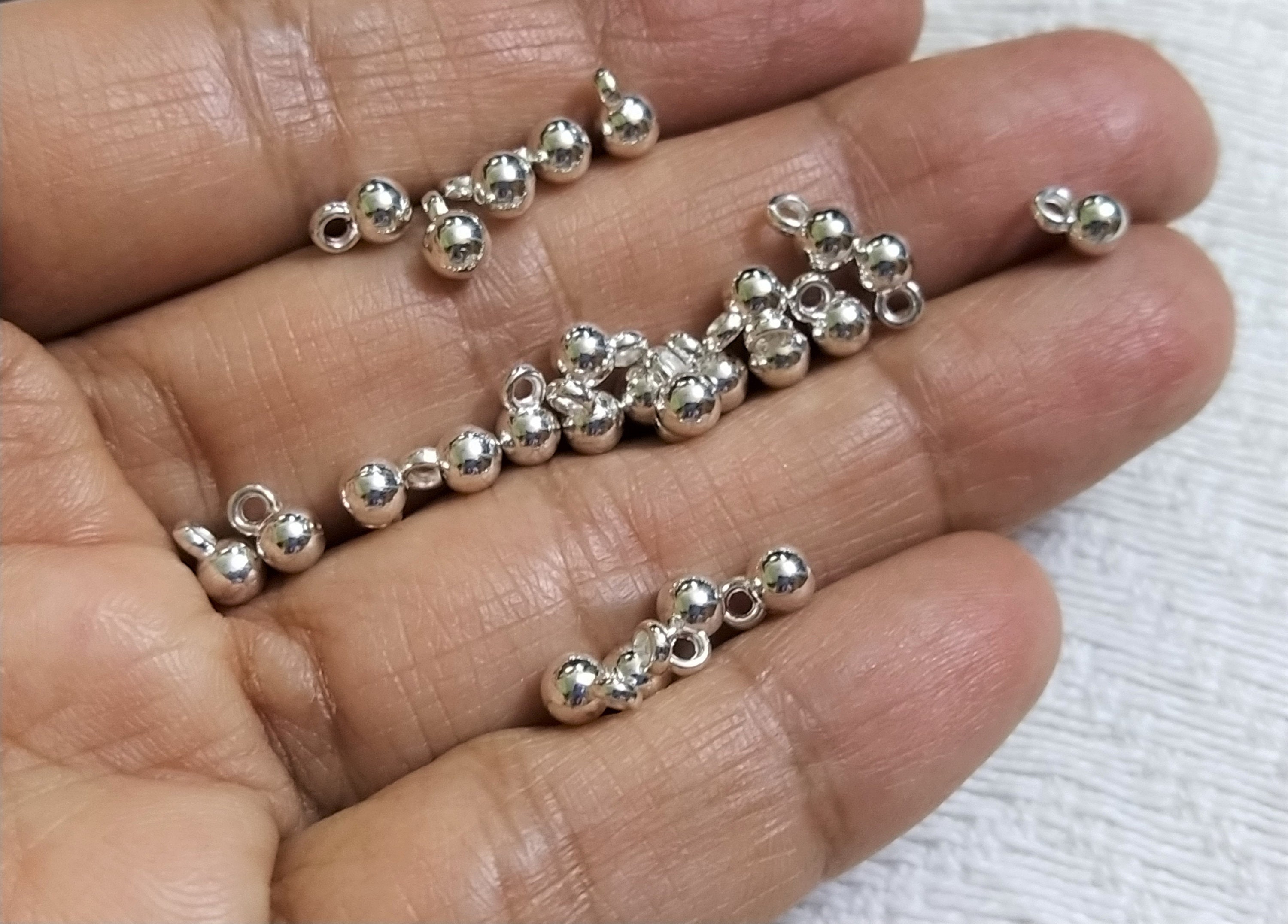 Indian Bells 4 MM Silver Tiny Metal bells / balls Tribal Etsy