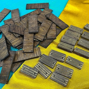 Blanco houten tegels, onafgewerkte houtsnede, voor doe-het-zelvers, kaarten maken, houtbewerkingsbenodigdheden oorbellen, boho sieraden maken, schijven hout 85 st