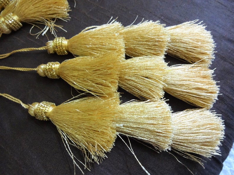 Tassels Silk Tassels Embellishment Long Tassels Decorative Etsy India