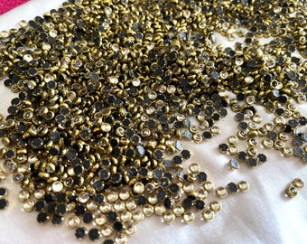Lijm Indiase Kundan-steentjes in platte achterkant gemonteerd/Kundan-kralen voor decoratie, knutselbenodigdheden, sieradenkralen, versiering - 100 gram