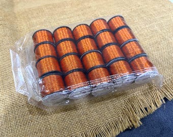 Indian Threads, Premium Metallic Thread for Embroidery Work, Beading, Jewelry Making, Craft Material - Bronze