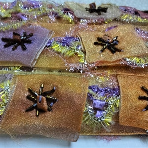 Indian Lace, Decoratieve Trim, Sari Border, Tissue Fabric Lace, Two Tone Shabby Trim, Indian Craft Ribbon, Scrapbook Verfraaiing - 9 yards